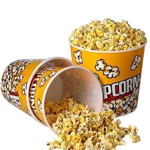 Novelty Place Retro Style Plastic Popcorn Containers For Movie Night